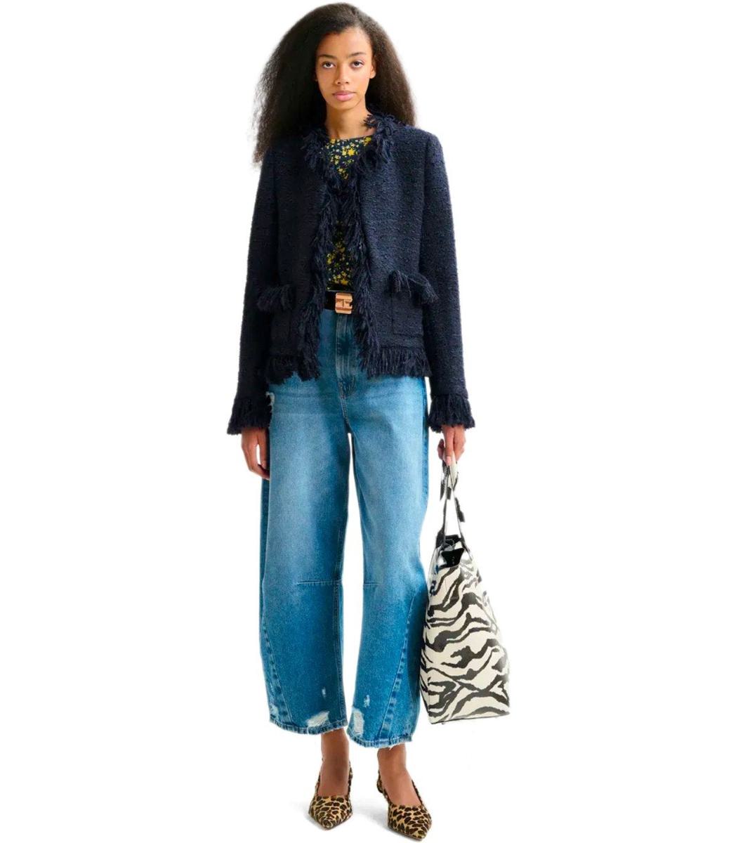Essentiel Antwerp Iskra Navy Blue Jacket