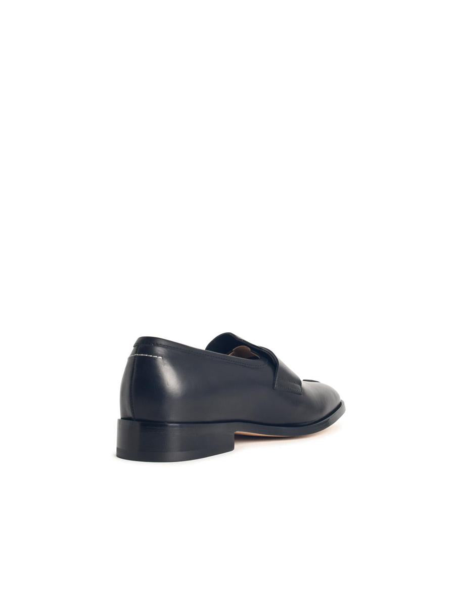 MM6 Maison Margiela Black Leather Loafers