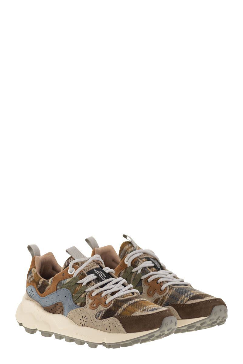 Flower Mountain Yamano 3 - Suede And Wool Sneakers