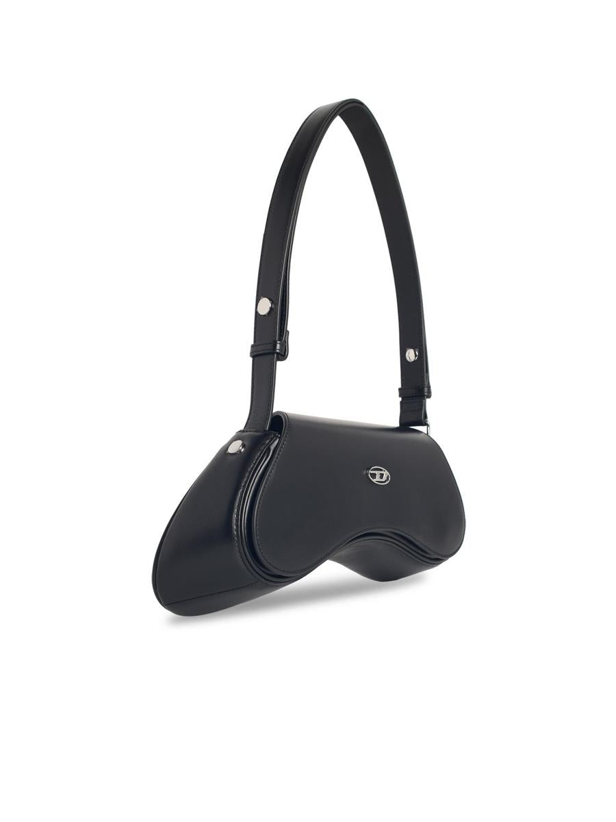 Diesel 'Play Crossbody' Black Leather Bag