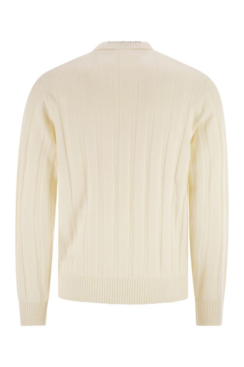 Peserico Wool And Cashmere Ribbed Jumper