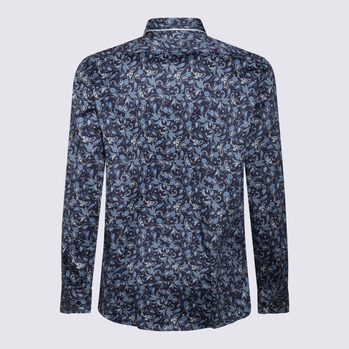 Etro Blue Cotton Shirt