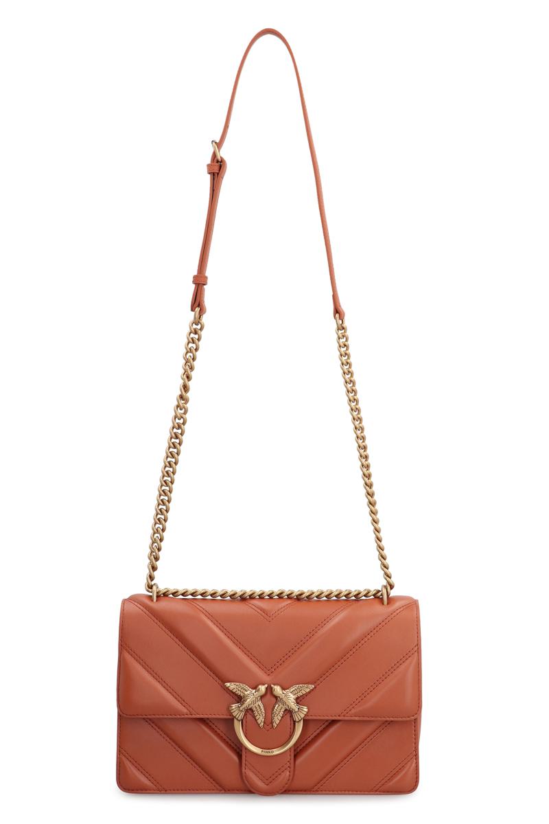 Pinko Love Bag Leather Crossbody Bag