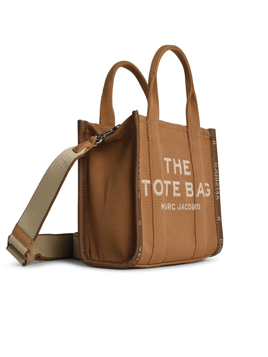Marc Jacobs 'The Small Tote' Brown Cotton Bag