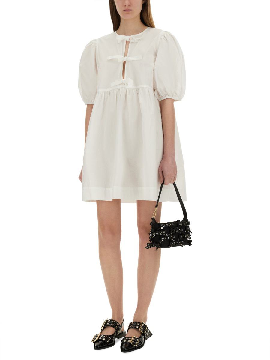 Ganni Poplin Mini Dress