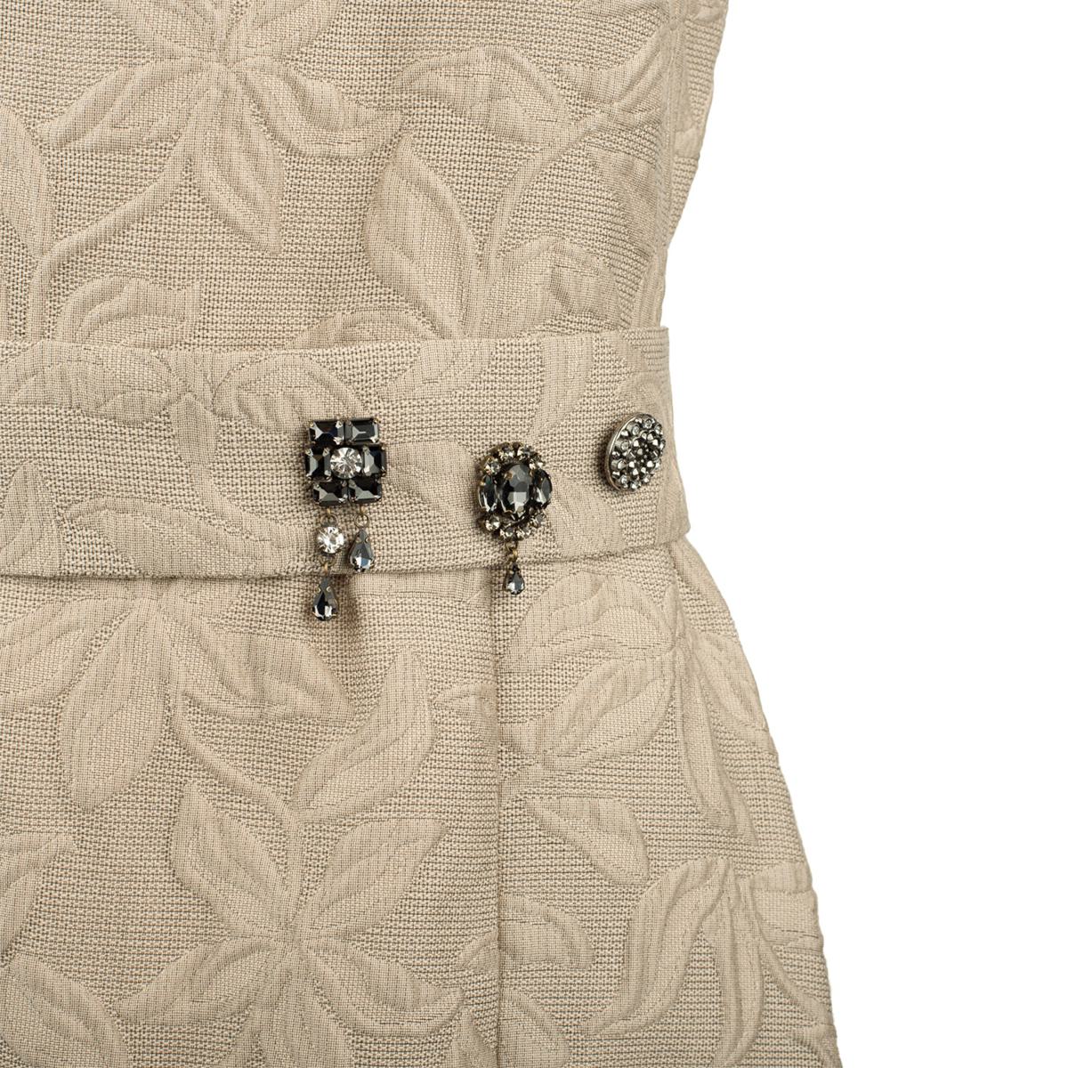 Max Mara Jacquard Dress With Belt