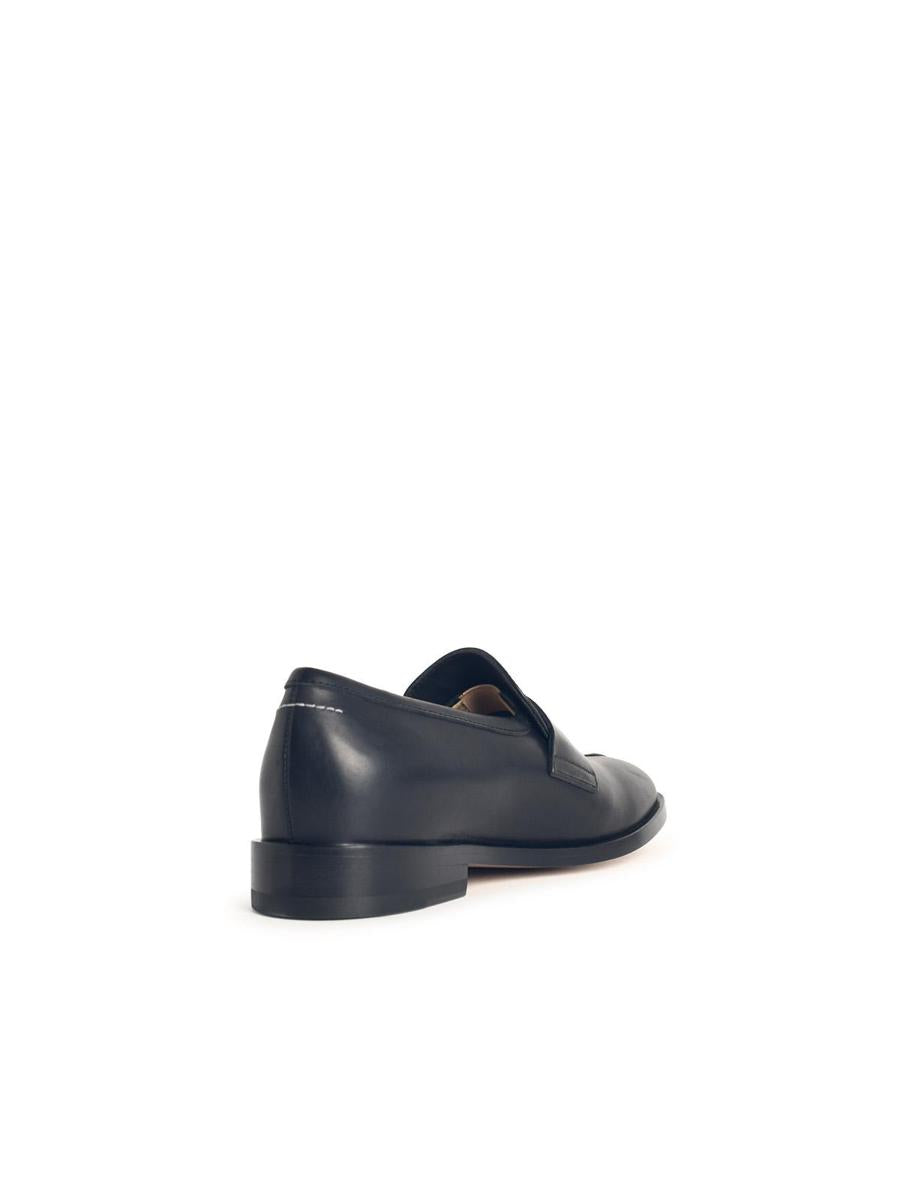 MM6 Maison Margiela Black Leather Loafers
