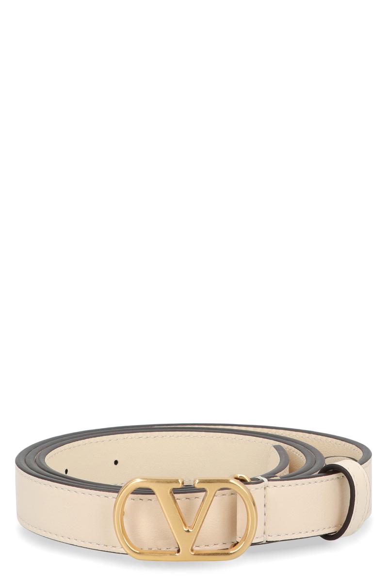 Valentino Garavani Vlogo Signature Leather Belt