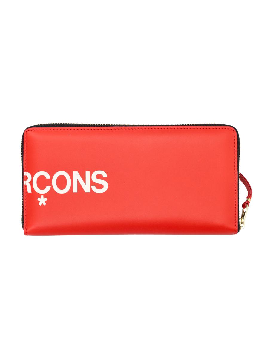 Comme Des Garçons Hugo Logo Zip Wallet