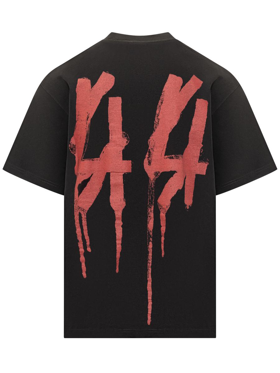 M44 Label Group 44 Label Group T-Shirt Black Logo Red Men'S