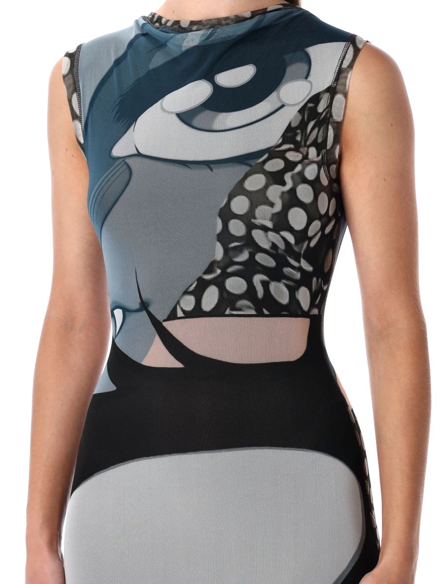 Ottolinger Julien Ceccaldi Printed Bodycon Midi Dress