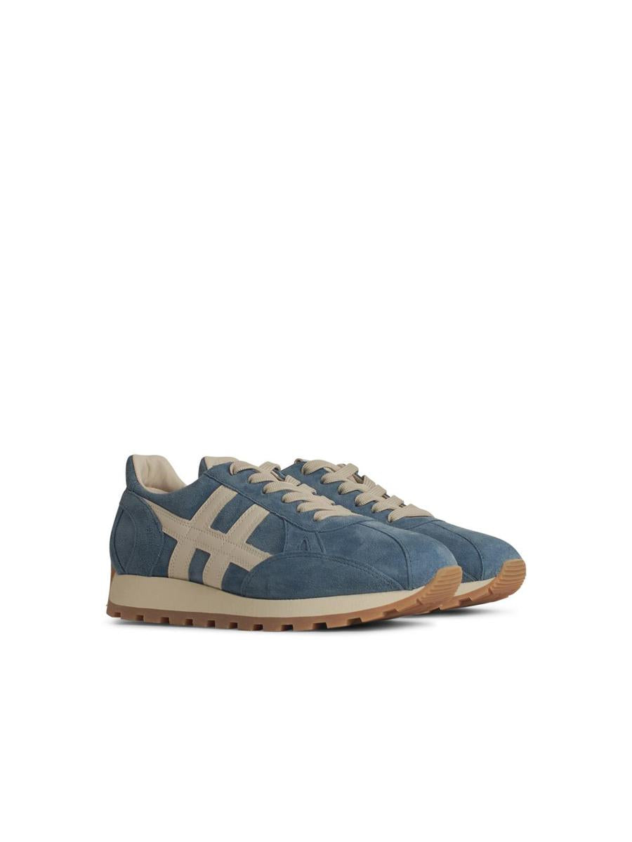 Hogan 'H673' Light Blue Leather Sneakers