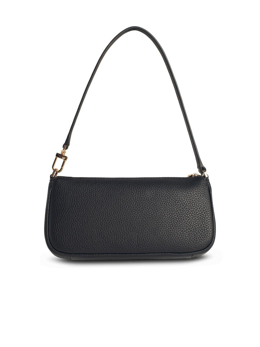 Michael Kors 'Zoe' Black Leather Bag