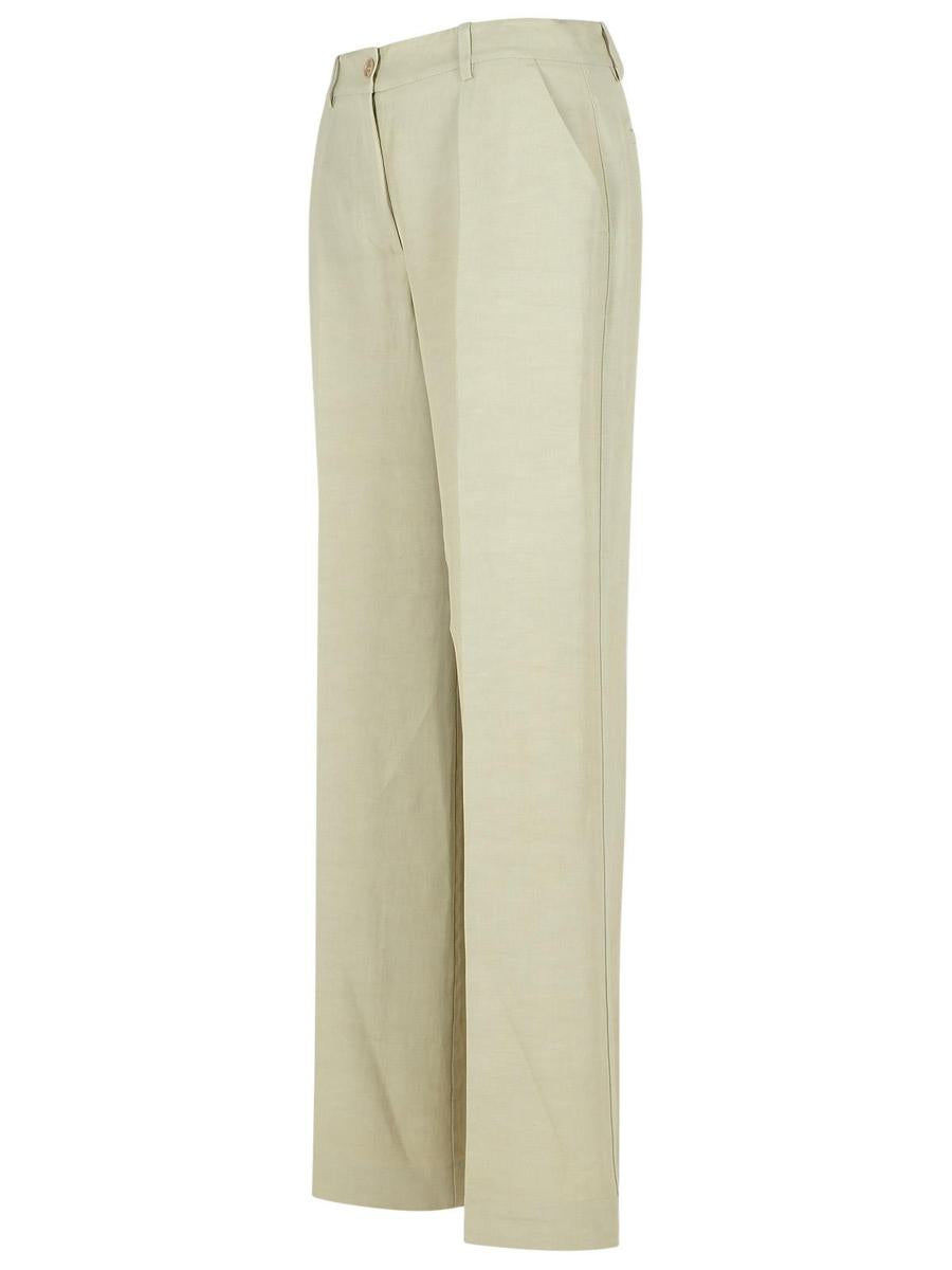 P.A.R.O.S.H. Beige Viscose Blend Trousers