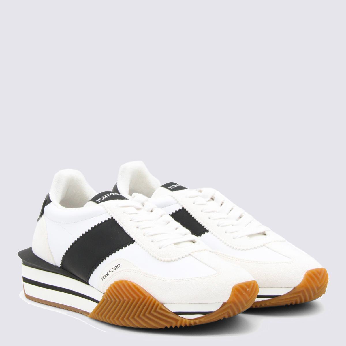Tom Ford White Leather Sneakers