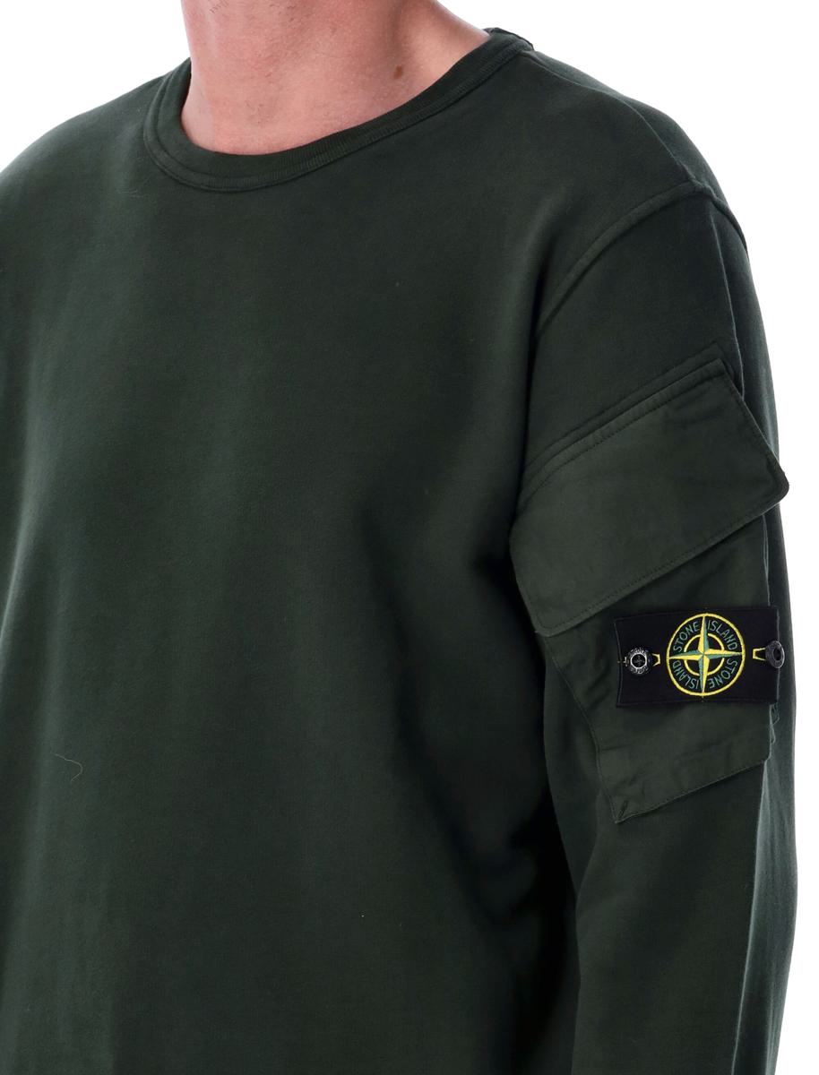 Stone Island Brushed Organic Cotton Sweatshirt