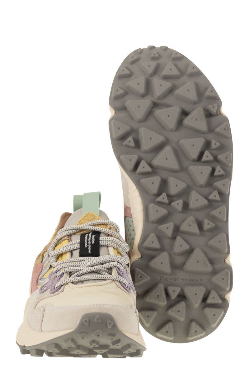 Flower Mountain Yamano 3 - Sneakers In Suede And Technical Fabric