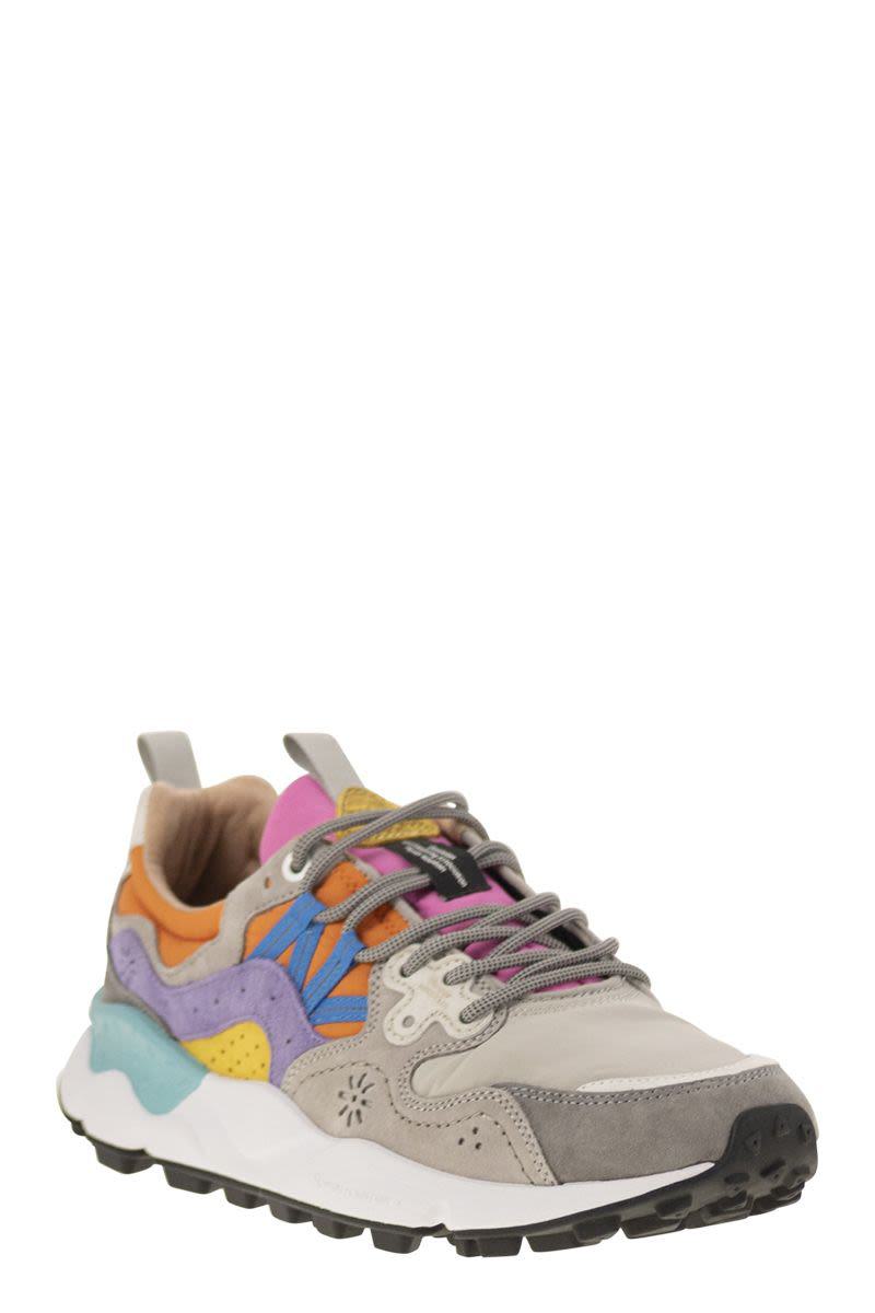 Flower Mountain Yamano 3 - Sneakers In Suede And Technical Fabric