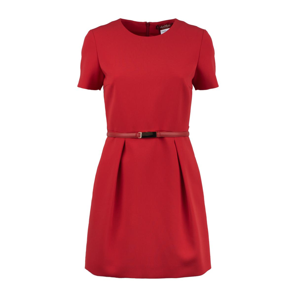 Max Mara Red Cady Minidress