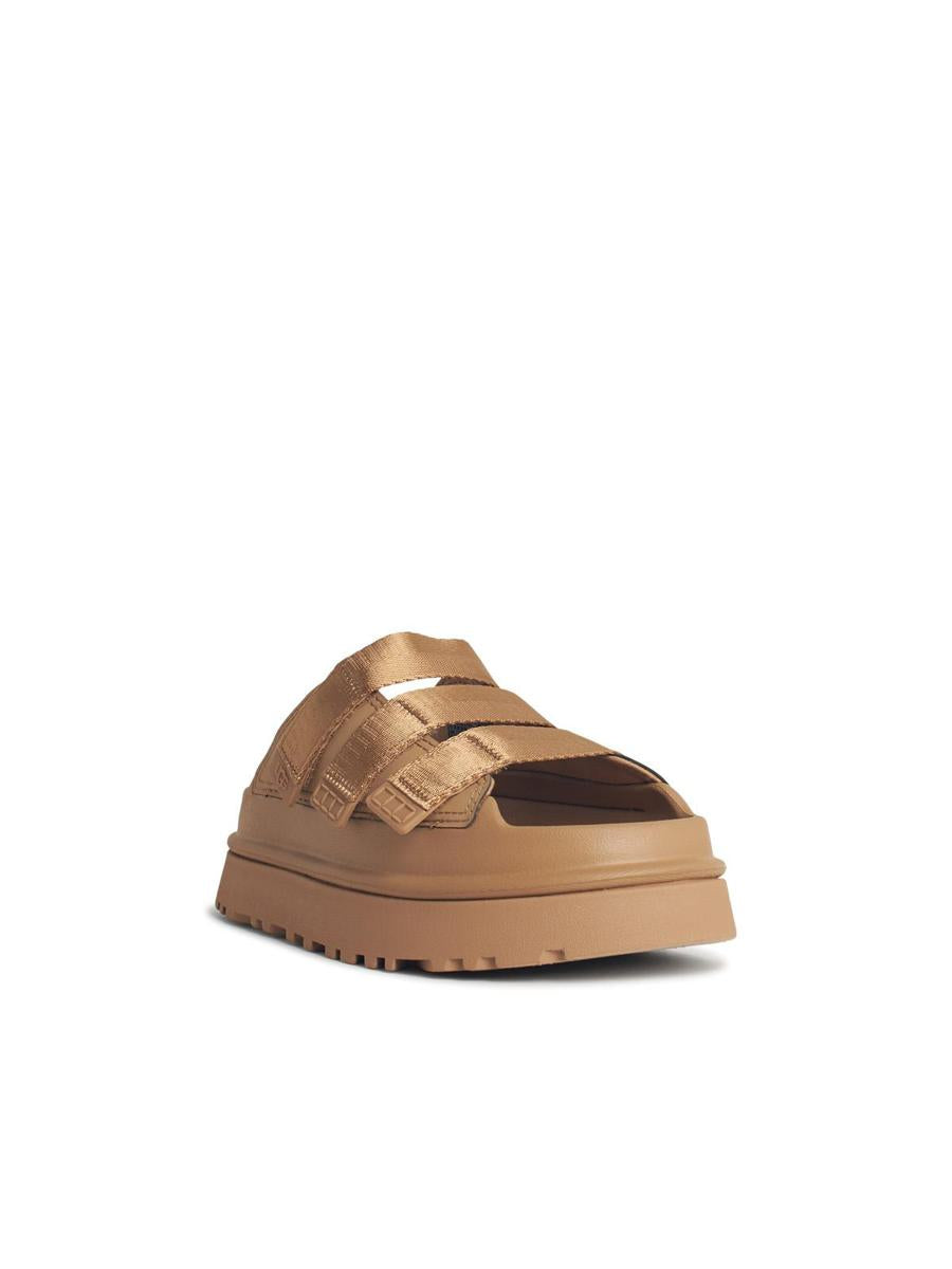 UGG 'Goldenglow' Slippers In Beige Fabric Blend