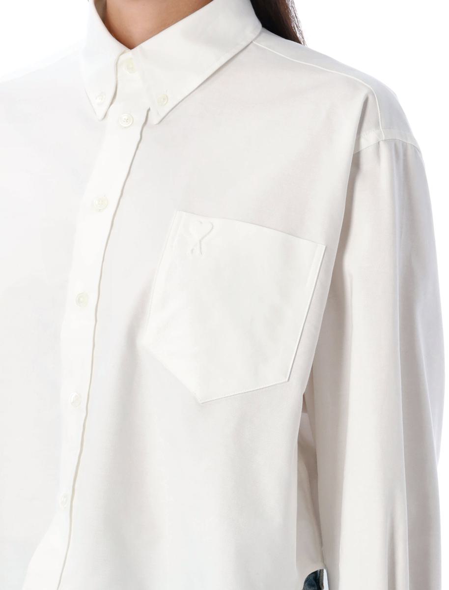 AMI Paris Oxford Cropped Shirt