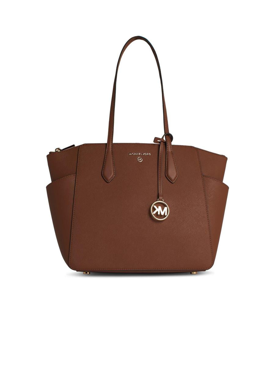 Michael Kors 'Marylin' Brown Leather Shopping Bag