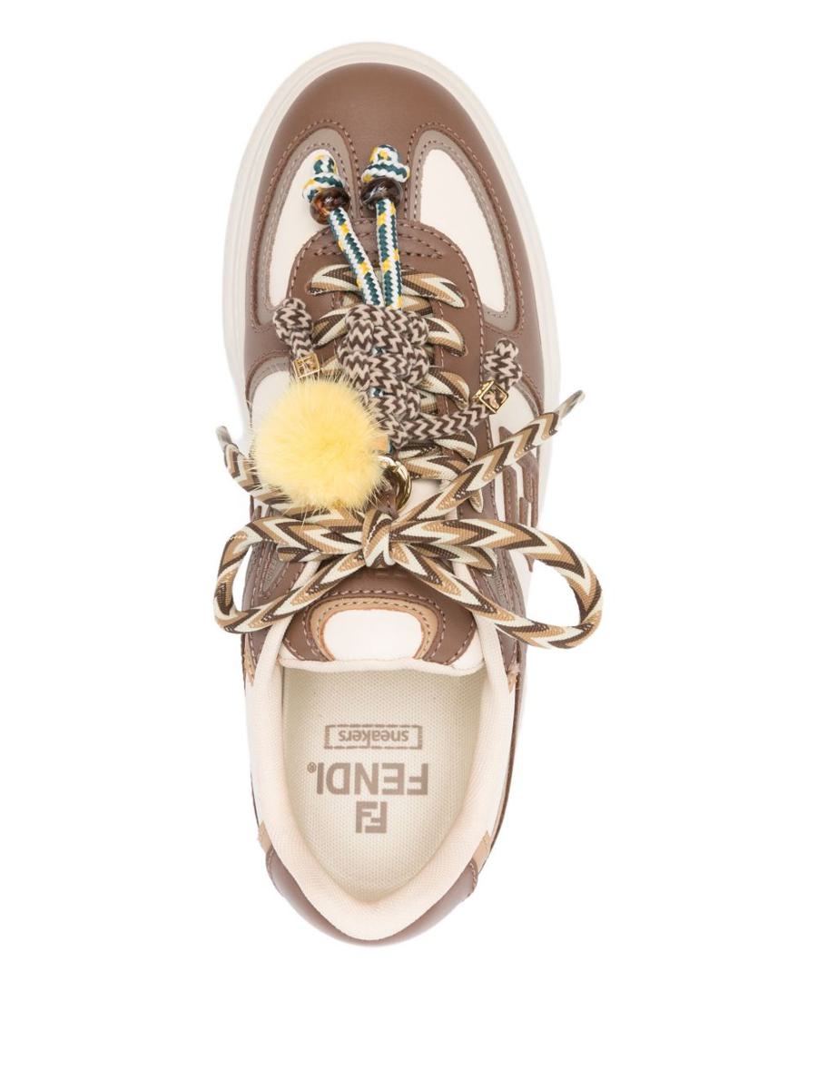 Fendi Fendi Match Charm Embellished Sneakers