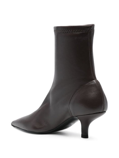 TOTEME Leather Heel Boots