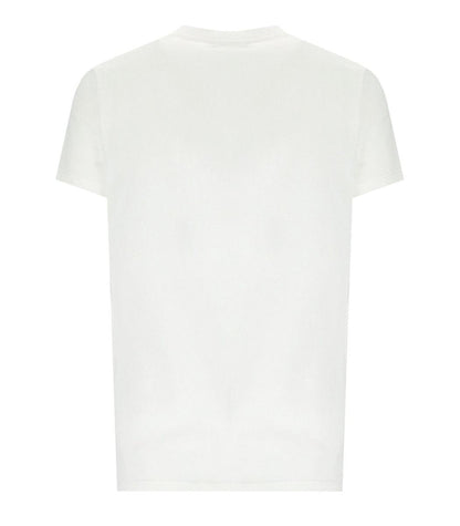 Elisabetta Franchi White T-Shirt With Brooch