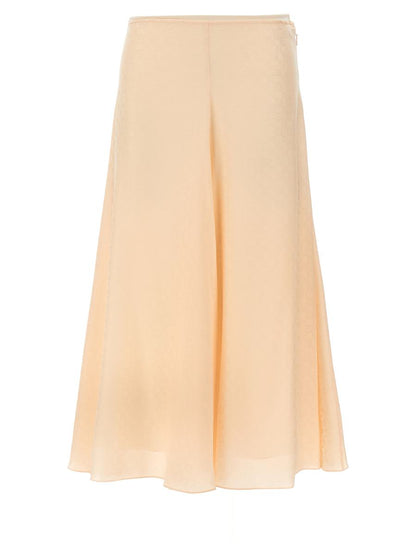 Fendi Ff Silk Skirt