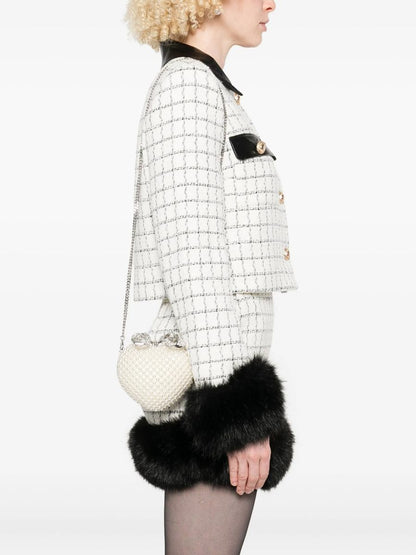 Self-Portrait Pearl Heart Clutch Bag Bags