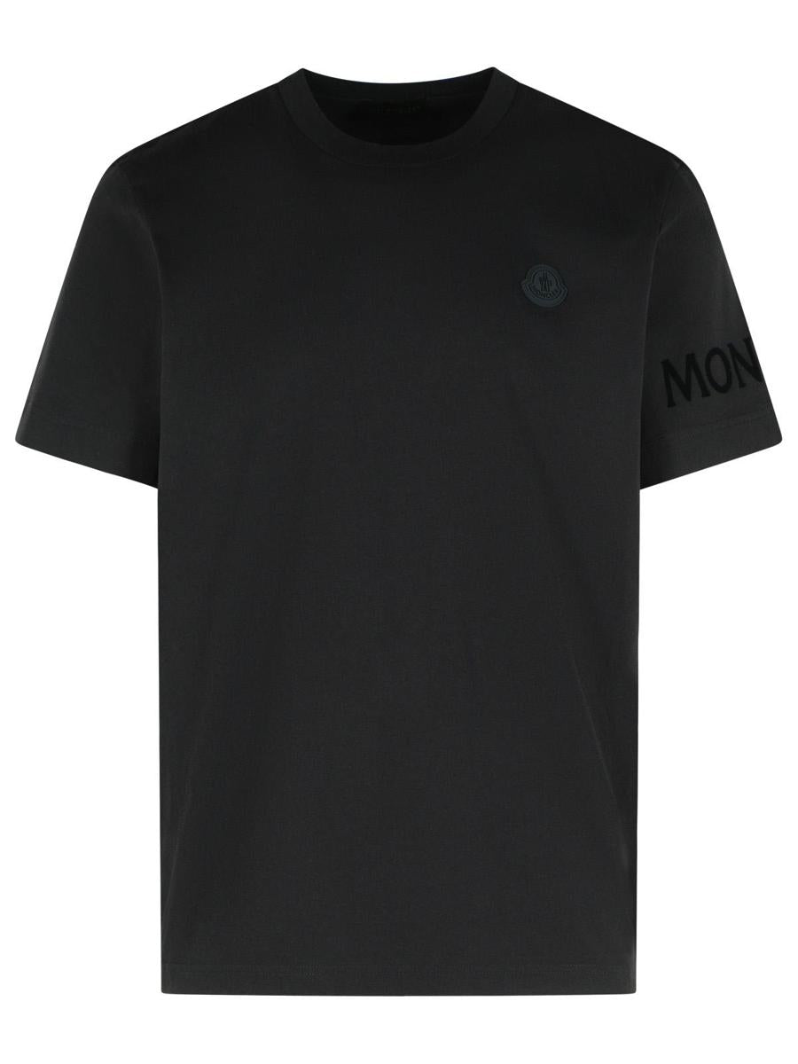Moncler Black Cotton T-Shirt