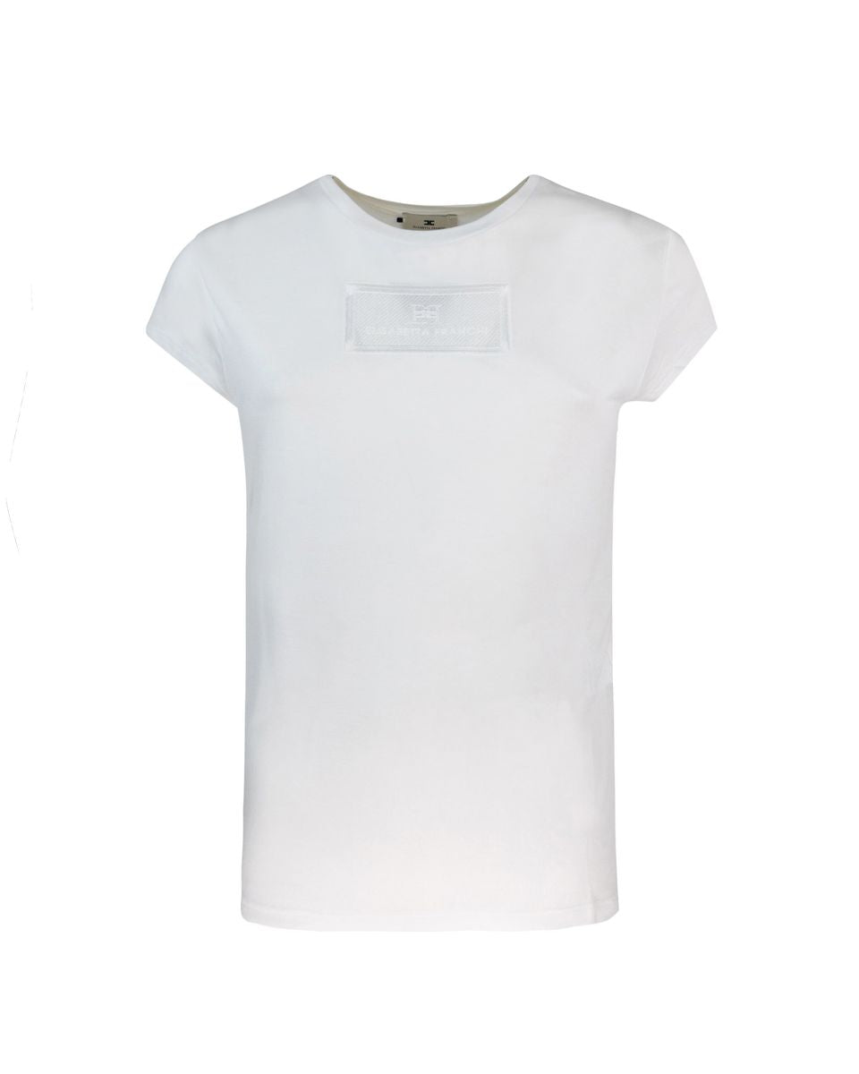 Elisabetta Franchi Logo Print T-Shirt