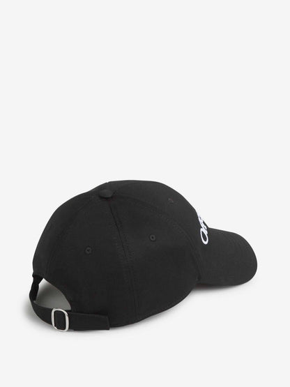 Off-White Embroidered Cotton Cap
