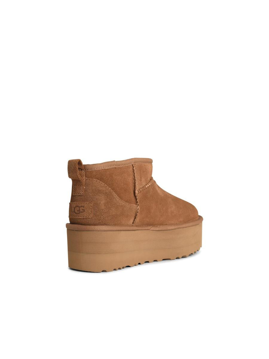 UGG 'Classic Ultra Mini Platform' Chestnut Suede Boots