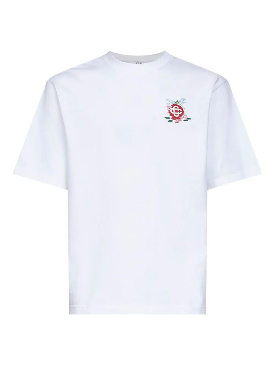 Casablanca "Dragonfly Floral" Printed Oversized T-Shirt Clothing