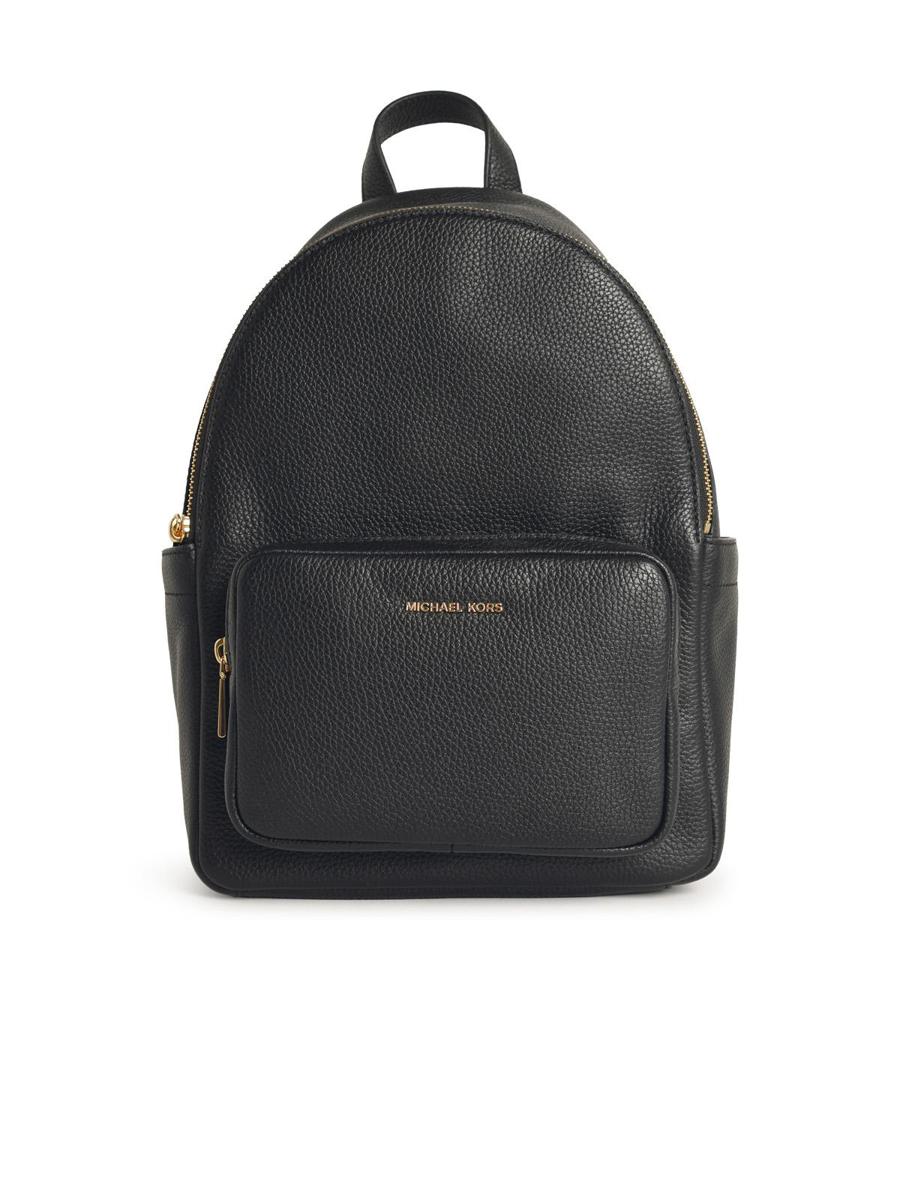 Michael Kors 'Tanner' Medium Backpack In Black Hammered Leather