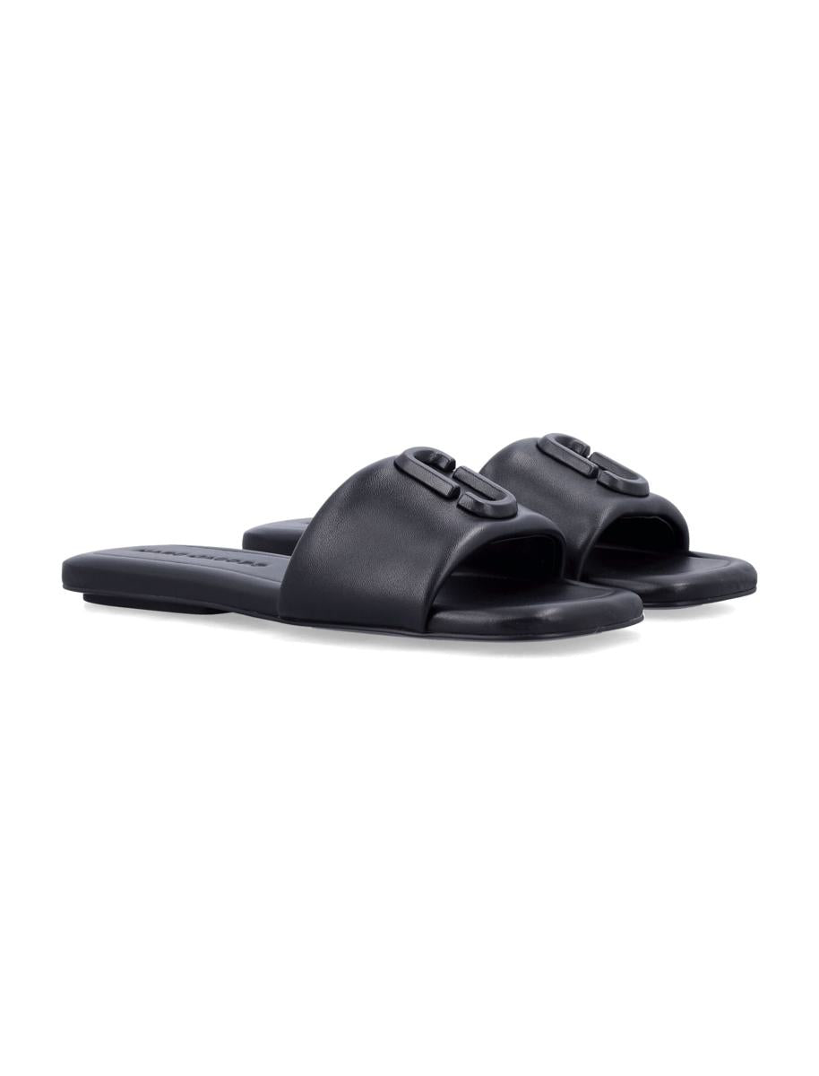Marc Jacobs The J Marc Flat Leather Sandal