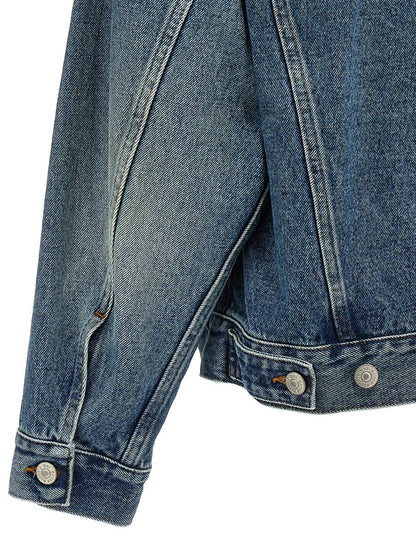 MM6 Maison Margiela Cut-Out Denim Jacket