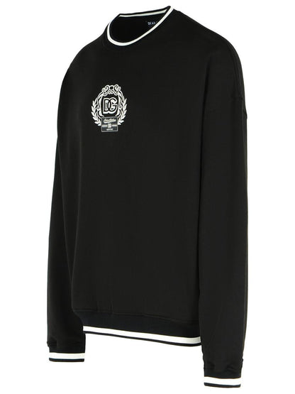 Dolce & Gabbana Black Cotton Sweatshirt