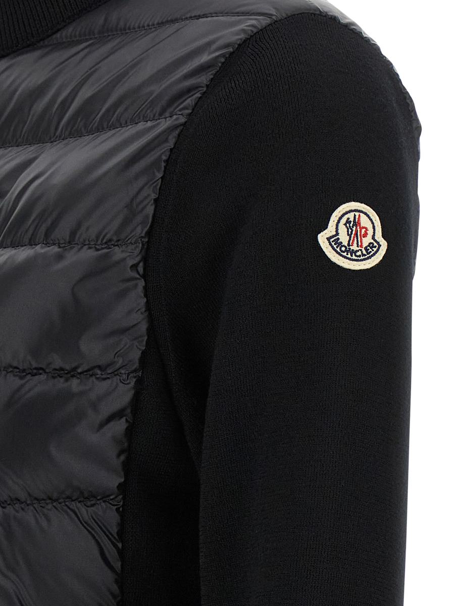 Moncler Two-Material Cardigan