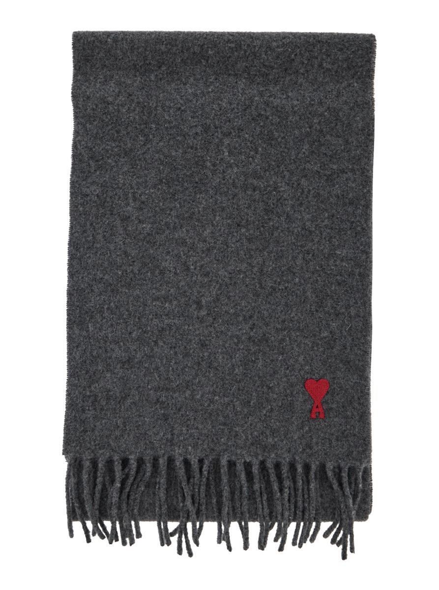 Red AMI Paris De Coeur Scarf