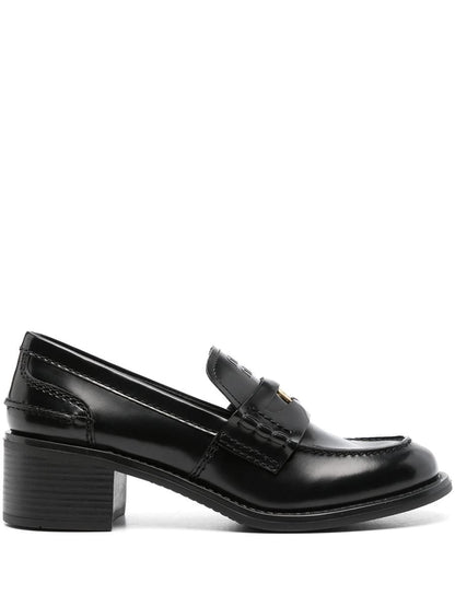 Miu Miu Brushed Leather Penny Loafers