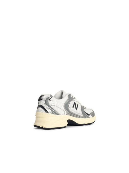 New Balance '530' White Fabric Sneakers