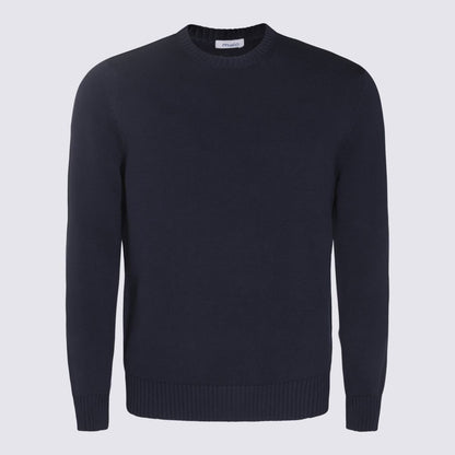 Malo Blue Cotton Knitwear