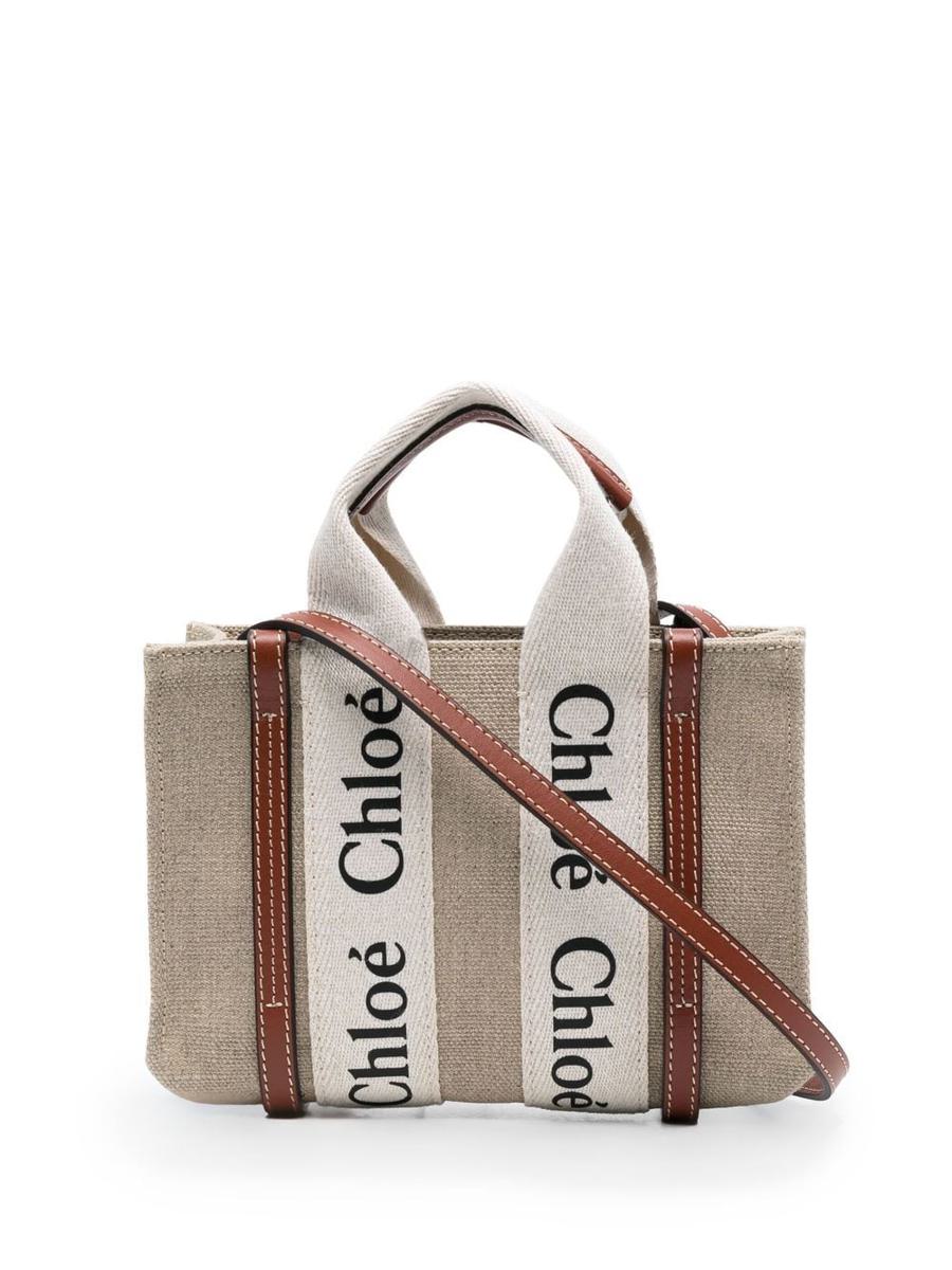 Chloé Woody Mini Canvas Tote