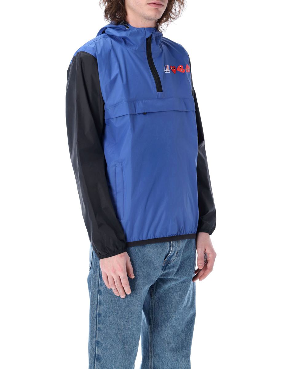 Comme Des Garçons Play Bicolor Waterproof Hooded Jacket