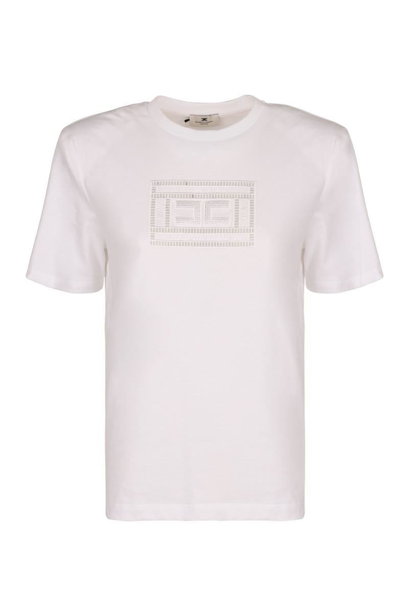 Elisabetta Franchi Logo Print T-Shirt