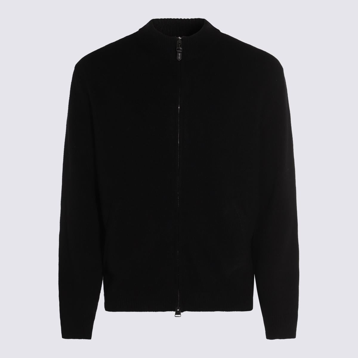 Canali Black Wool Knitwear
