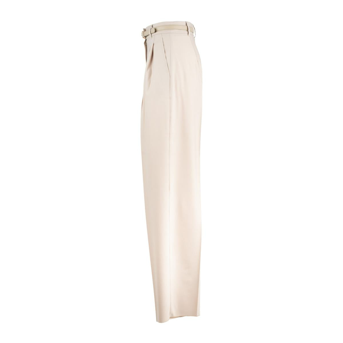 Max Mara Natural Wool Knit Pants